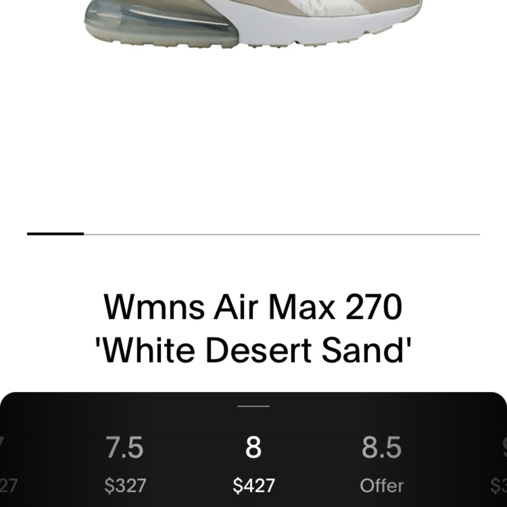 Nike Air Max 270 White Desert Sand - Picture 4 of 8
